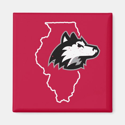 NIU Huskies State Love Magneet (Voorkant)