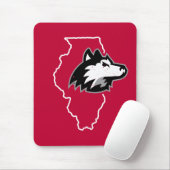 NIU Huskies State Love Muismat (Met muis)