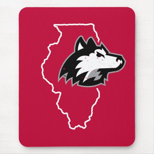 NIU Huskies State Love Muismat (Voorkant)