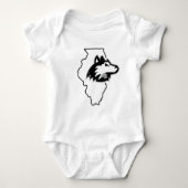 NIU Huskies State Love Romper (Voorkant)