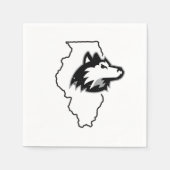 NIU Huskies State Love Servet (Voorkant)