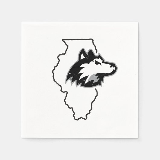 NIU Huskies State Love Servet (Voorkant)