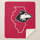 NIU Huskies State Love Sherpa Deken (Voorkant)
