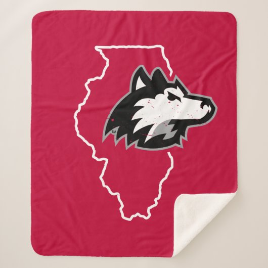 NIU Huskies State Love Sherpa Deken (Voorkant)