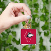 NIU Huskies State Love Sleutelhanger (Hand)