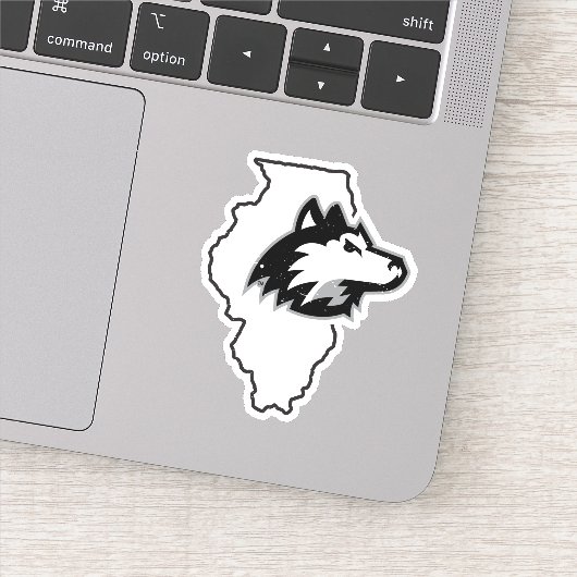 NIU Huskies State Love Sticker (Detail)