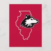 NIU Huskies State Love Uitnodiging Briefkaart (Voorkant)