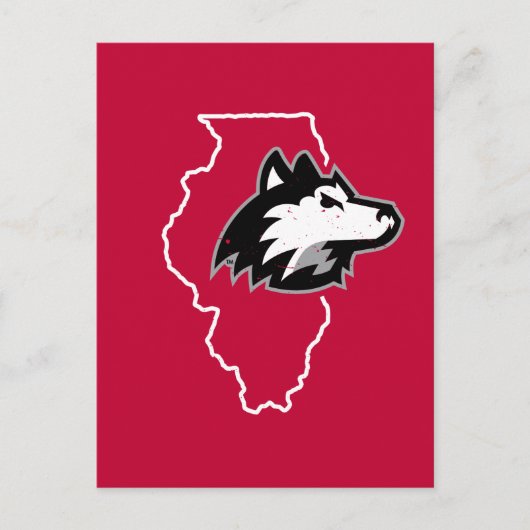 NIU Huskies State Love Uitnodiging Briefkaart (Voorkant)