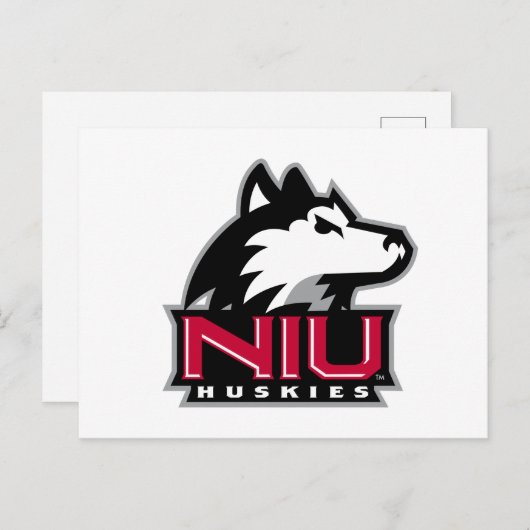 NIU Huskies Wordmark Briefkaart (Voorkant / Achterkant)