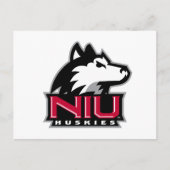 NIU Huskies Wordmark Briefkaart (Voorkant)