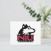 NIU Huskies Wordmark Briefkaart (Staand voorkant)