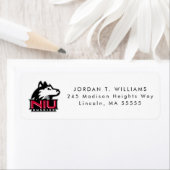 NIU Huskies Wordmark Etiket (Insitu)