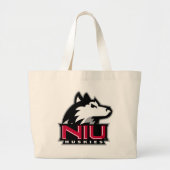 NIU Huskies Wordmark Grote Tote Bag (Voorkant)