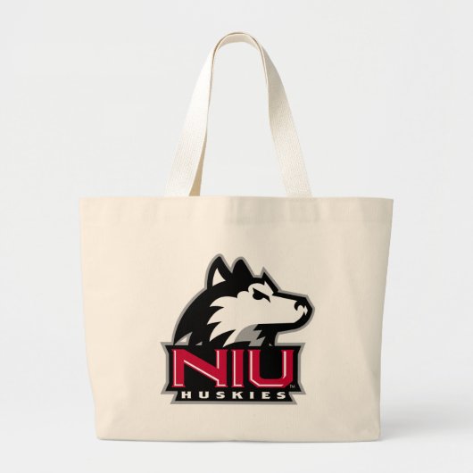 NIU Huskies Wordmark Grote Tote Bag (Voorkant)