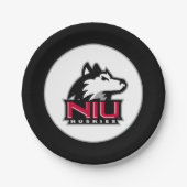 NIU Huskies Wordmark Papieren Bordje (Voorkant)