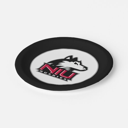 NIU Huskies Wordmark Papieren Bordje (Gekanteld)
