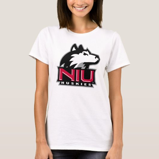 NIU Huskies Wordmark T-shirt (Voorkant)