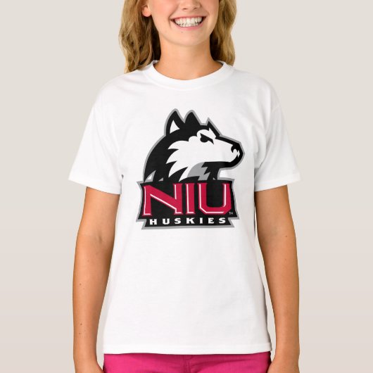 NIU Huskies Wordmark T-shirt (Voorkant)