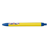 Niue Flag Blauwe Inkt Pen (Voorkant)