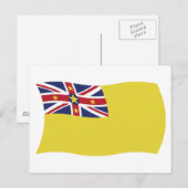 Niue Flag Briefkaart (Voorkant / Achterkant)