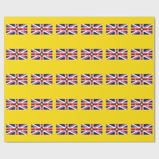 Niue Flag Cadeaupapier (Vlak)