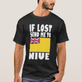 Niue Flag Design  If lost send me to Niue T-shirt (Voorkant)