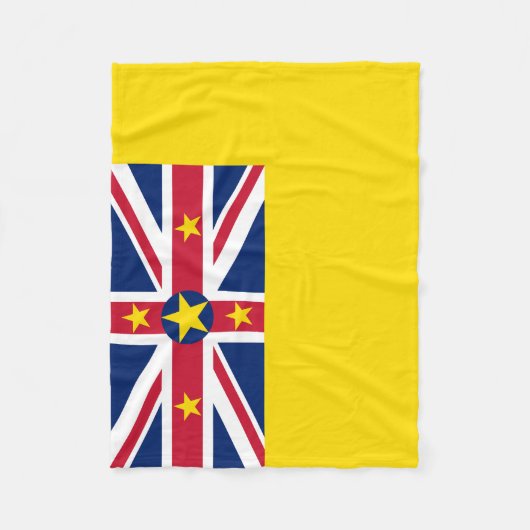 Niue Flag Fleece Deken (Voorkant)