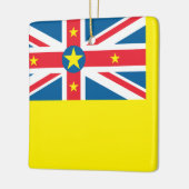 Niue Flag Keramisch Ornament (Links)
