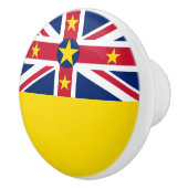 Niue Flag Keramische Knop (Rechts)