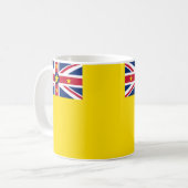 Niue Flag Keramische Koffie Mok (Voorkant links)