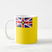 Niue Flag Keramische Koffie Mok (Links)