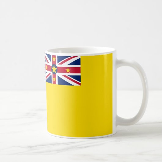 Niue Flag Keramische Koffie Mok (Rechts)