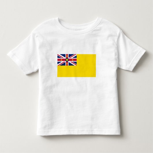Niue Flag Kinder Shirts (Voorkant)