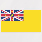 Niue Flag Labels (Design 2)