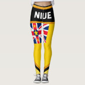 Niue Flag Leggings (Voorkant)