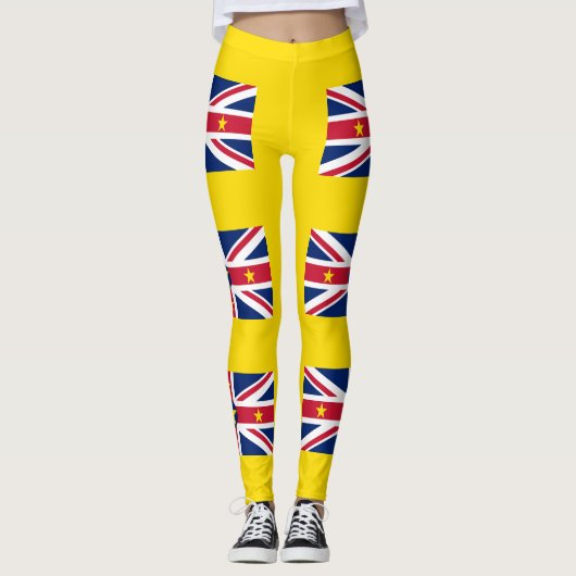 Niue Flag Leggings (Voorkant)