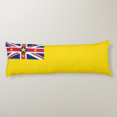 Niue Flag Lichaamskussen (Achterkant)