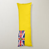 Niue Flag Lichaamskussen (Achterkant (Verticaal))