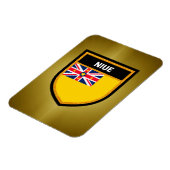 Niue Flag Magneet (Linkerzijde)