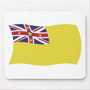 Niue Flag Mousepad Muismat