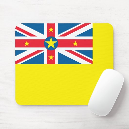 Niue Flag Muismat (Met muis)
