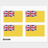 Niue Flag Rechthoekige Sticker (Vel)