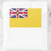 Niue Flag Rechthoekige Sticker (Tas)