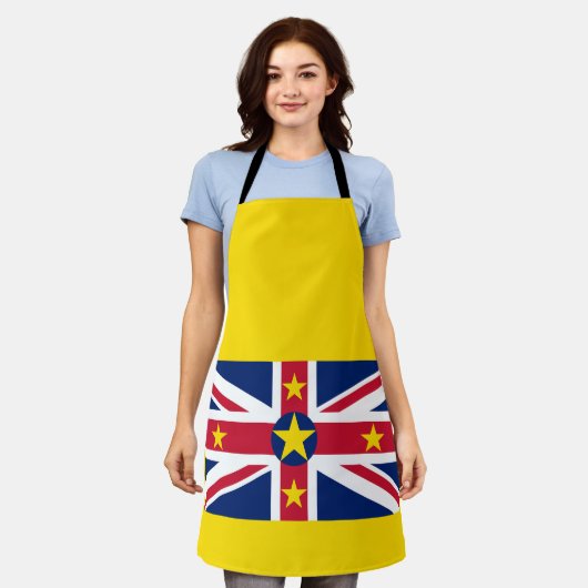 Niue Flag Schort (Gedragen)