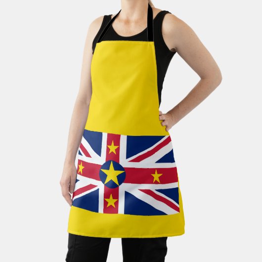 Niue Flag Schort (Insitu)