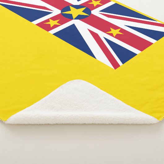 Niue Flag Sherpa Deken (3/4)