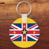 Niue Flag Sleutelhanger (Voorkant)