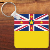 Niue Flag Sleutelhanger (Voorkant)