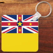 Niue Flag Sleutelhanger (Achterkant)