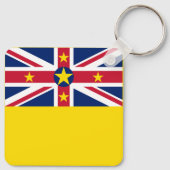 Niue Flag Sleutelhanger (Achterkant)
